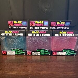 Needoh Glitter and Glow Nice Cube
